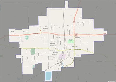 Map of De Queen city - Thong Thai Real