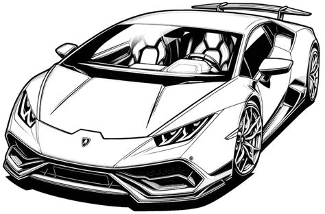 Lamborghini Coloring Pages - 36 Fast Speed Cars to Color