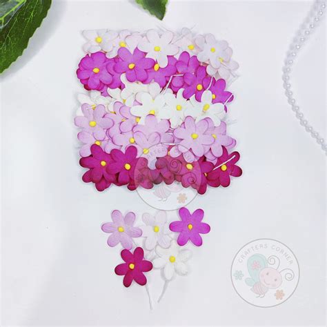 Flat Flowers With Pollens - Pink Family – CRAFTERS CORNER