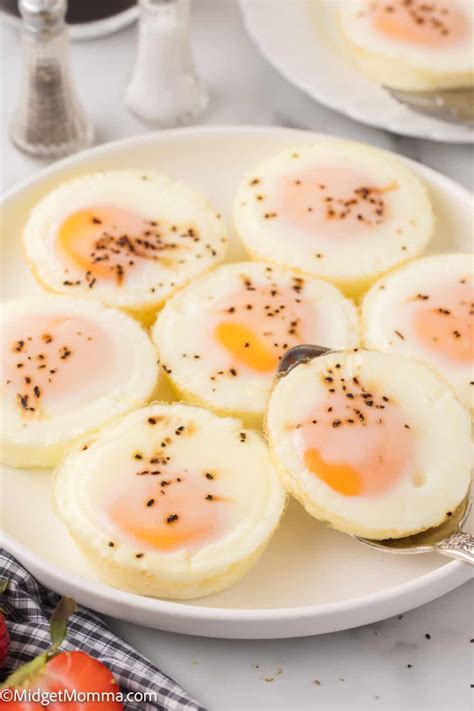 Oven Baked Eggs In a Muffin Tin • MidgetMomma