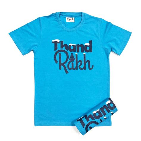 Thand Rakh -Turquoise Blue Punjabi T-Shirt – Raahi
