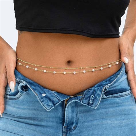 Wriidy Layered Beads Waist Chain Gold/Silver Sun Belly India | Ubuy