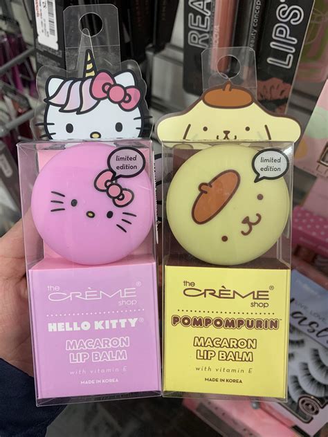 Hello Kitty and Pompompurin macaron lip balms found at TJ Maxx! : r/sanrio