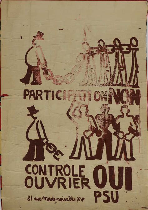 Lot 161 - A 1968 Paris student riots poster,