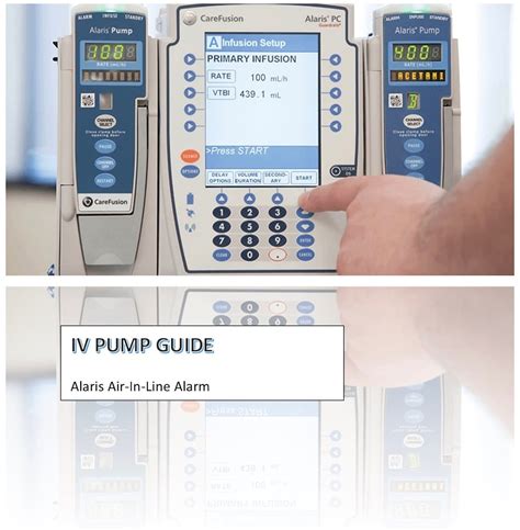 IV Pump Guide Alaris Air-in-line - Etsy