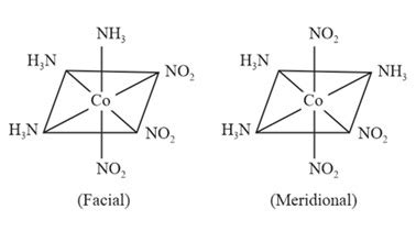 The number of geometrical isomers of [C o (N H3)3 (N O2)3] are