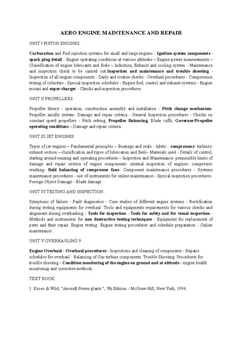 AERO Engine Maintenance AND Repair notes-1 - AERO ENGINE MAINTENANCE ...