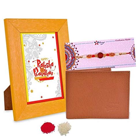 MARVELLOUS RUDRAKSH RAKHI Happy Raksha Bandhan Quotation frame & Wallet ...