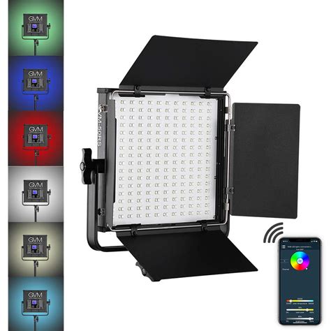GVM Great Video Maker LED Video Light RGB Output CRI/TLCI 97+ Bi-Color ...