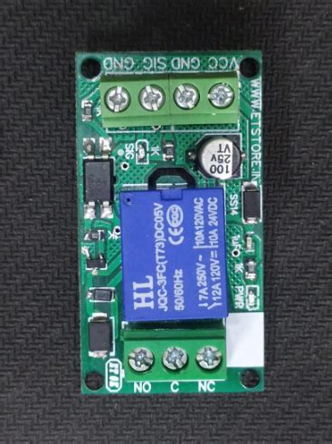 5V 1 Channel Relay Module with Optocoupler,input protection and ESD su ...