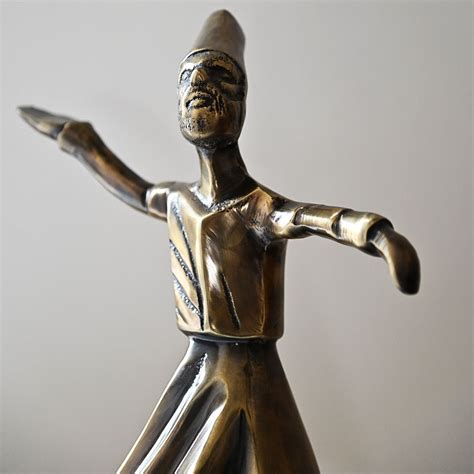 18" Sufi Dervish Whirling Statue - Brass – Sufitales