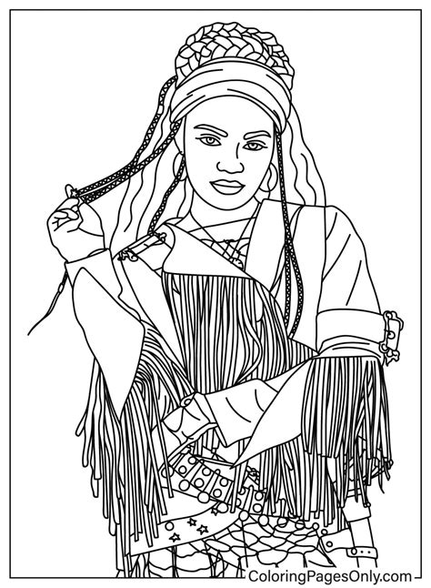 Princess Red Coloring Page Descendants 4