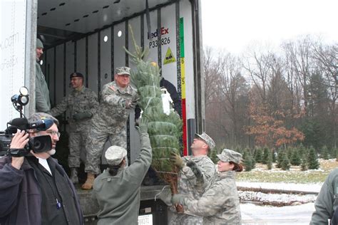 NY National Guard soldiers volunteer to assist Trees for Troops ...