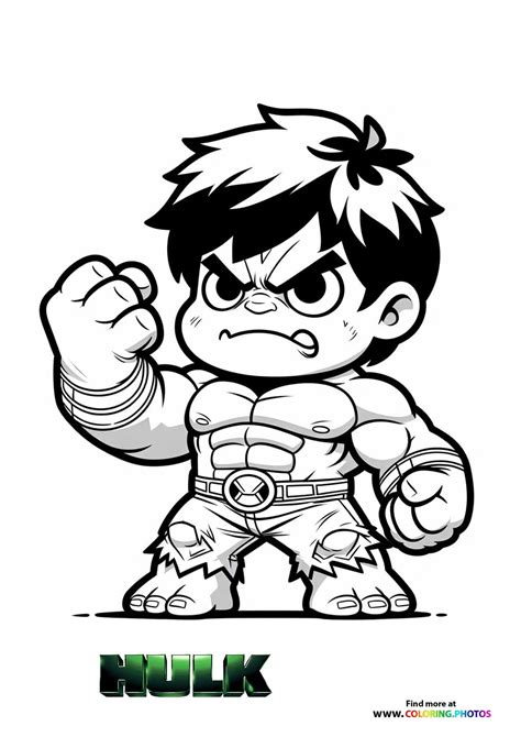 Free Hulk Coloring Pages