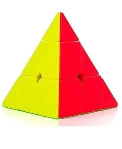 MOHTOY Pyraminx Stickerless corbon fiber Triangle Cube Puzzle, High ...