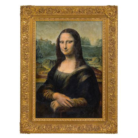 Antique Monalisa handmade painted replica. For Sale at 1stDibs | mona ...
