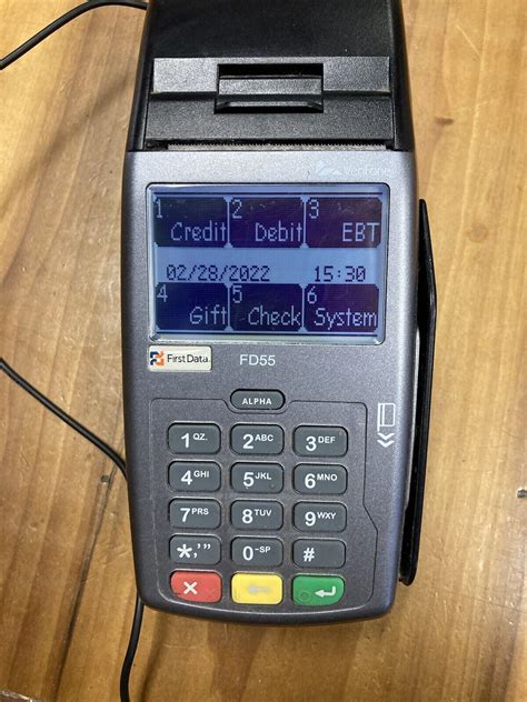 Verifone FD55 First Data Credit Card Machine POS Terminal for sale ...