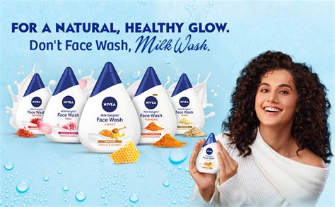 NIVEA Milk Delights Face Wash Moisturizing Honey For Dry Skin 100ml ...