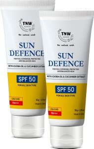 TNW - The Natural Wash Sunscreen - SPF 50 PA++ No White Cast Sun ...