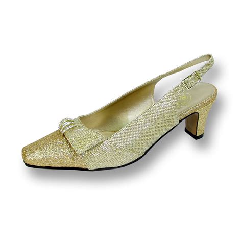 FLORAL Emma Women's Wide Width Evening Dress Shoes for Wedding, Prom ...