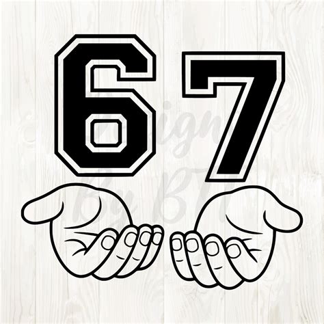 67 Hands Svg Png, 67 Hands Svg, 67 Hands Png, 67 Hands Clipart, 67 ...