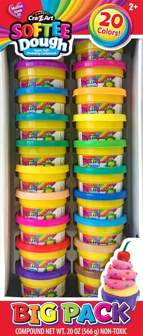 Cra-Z-Art Softee Dough Big Pack (20 Pack) : Amazon.in: Toys & Games