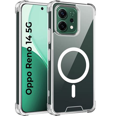 A rtistque Oppo Reno 14 Clear Back Cover Case | Compatible with Mag ...