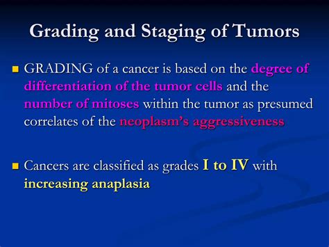 NEOPLASIA: Clinical Features of Tumors, Grading and Staging ...