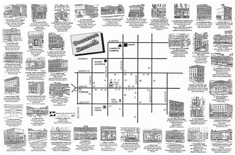 The Historical Buildings of Downtonwn Zanesville - Preservation - map of downtown zanesville ohio