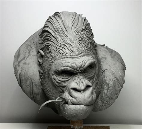 Gorilla, Tomek Radziewicz | Sculpture, Gorilla, Animal sculptures