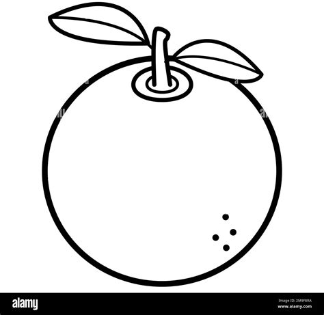 Orange Outline Drawing