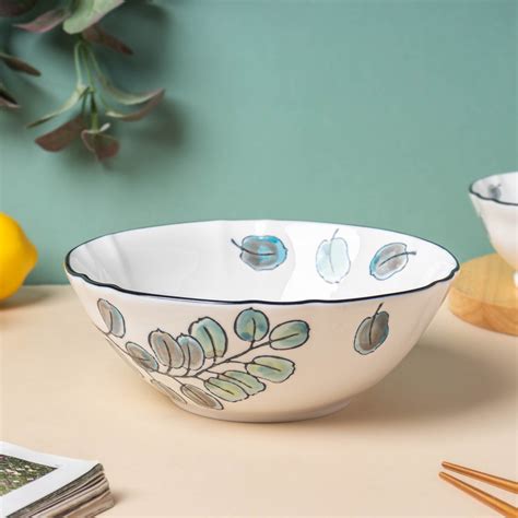 Aspen Leaves Serving Bowl 7.5 Inch Online - Premium Serving Bowl | Nestasia