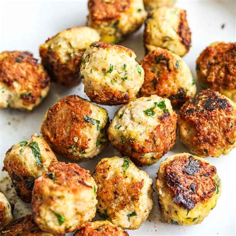 Healthy Italian Chicken Meatballs - Happy Gut Lucky
