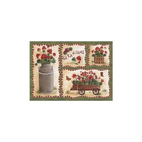 Buy Custom Printed Rugs Home Accents Geraniums Novelty Rug Online at ...