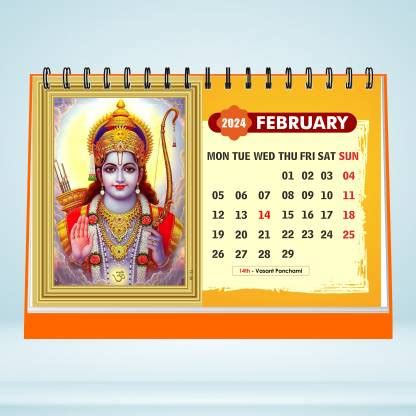 ESCAPER Shri Ram Table Calendar 2024: Guiding Your Year with Divine ...