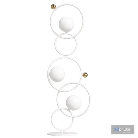 Design lamp Zoe Floor Venicem Floor Lamp Black 3d model Buy Download ...