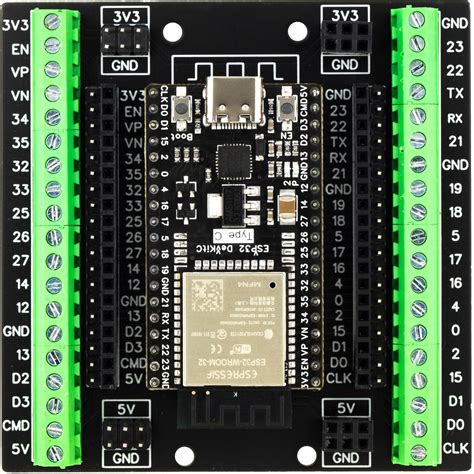 for ESP32 Super Breakout Board 3.81mm / 0.15" Terminal GPIO Expansion ...