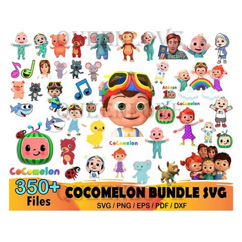 350 Cocomelon Bundle Svg, Cocomelon Svg, Cocomelon JJ Svg | Inspire Uplift