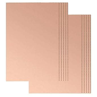 PoiLee 10PCS Single Sided Copper Clad Board PCB FR4 Laminate PCB ...