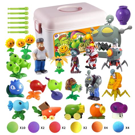 Buy ROLOSO s and Zombies Toys Figures vs Peashooter Party Favors ...