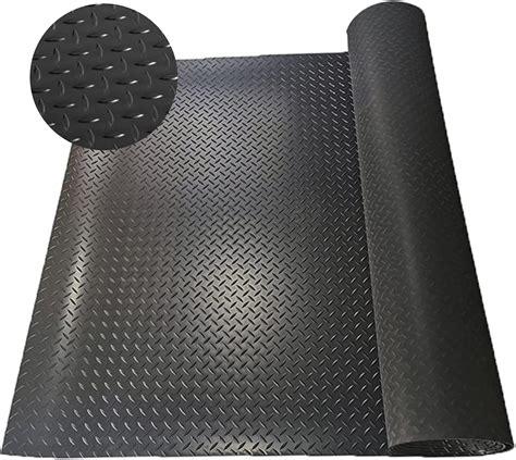 Amazon.com: JIONET Garage Floor Rubber Mat Eavy Duty Diamond Plate ...