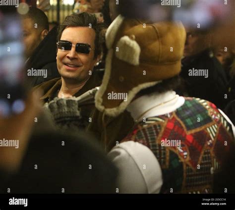 New York, NY, USA. 13th Jan, 2025. Bad Bunny and Jimmy Fallon perform ...