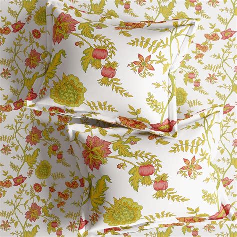 Buy PORTICO Marvella Cotton 144TC Floral Printed 3Pcs Queen Bedsheet ...