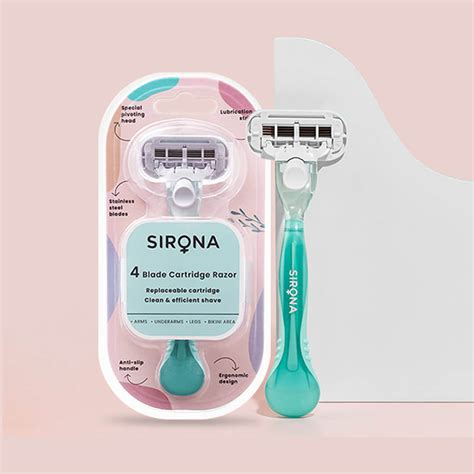 Buy 4 Blade Reusable Razor – Sirona Hygiene Private Limited