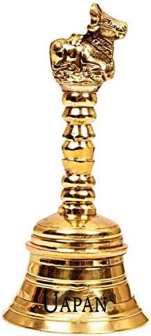 UAPAN Brass Bell Pooja Bell (4 inch_Nandi, Gold) : Amazon.in: Home ...