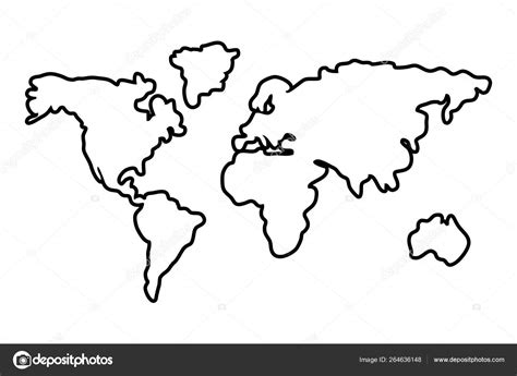 Colored World Continents Outline 的图像结果