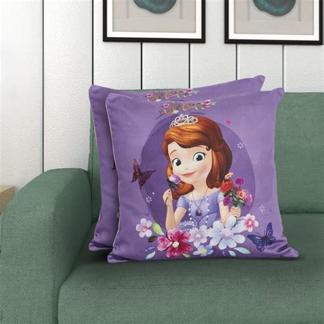 Buy Disney Sophia Printed Cotton Cushion Cover - 2 Pcs. from Home ...