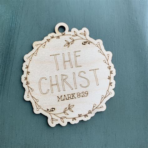 The Christ – Mark 8:29 Name of Christ from the Bible Christmas Ornament ...