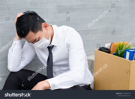 Asian Business Man Wear Face Mask Stock Photo 1724429194 | Shutterstock
