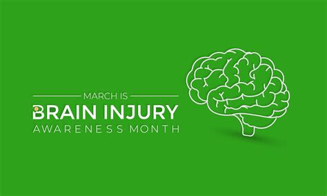 National Brain Injury Awareness Month Vector Illustration. Greeting ...